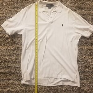 POLO RALPH LAUREN SHIRT EXCELLENT COND XL SHORT SLEEVE WHITE CLEAN CASUAL FORMAL